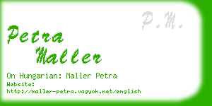 petra maller business card